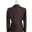 Anne Klein  Suit Brown Button Front Career Work Tailored Blazer Jacket Size 4 Photo 3