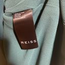 Reiss  Marling Asymmetric Faux Wrap Front Sleeveless Midi Dress Teal Size 12 Photo 4