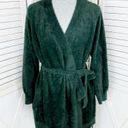 Savage X Fenty Fluff It Up Fuzzy Shortie Robe Green Medium Large Photo 1