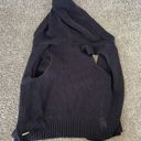 Michael Kors  Knit Sweater Womens S Black Sleeveless Open Front Drape Cardigan Photo 3