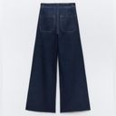 ZARA ZW Marine High Rise Straight Pocket Jeans | Sz 8 Photo 1