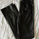 ZARA Faux Leather Straight Leg Pants Photo 0