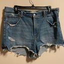 Abercrombie & Fitch  The Cutoff Short High Rise Distressed- Size 14 (32) Photo 2