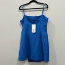 ZARA  Electric Blue Linen Blend Mini Dress/ Romper Size L Brand New w/Tags Photo 5