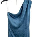 Elliatt  Cassini Dress One Shoulder Midi Satin Blue Large Photo 9