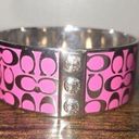 Coach  Vintage Y2K Pink Signature Bangle 8.5" Photo 1