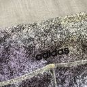 Adidas NWOT  Climalite High Waisted Speckled 3 Stripe Leggings S Photo 4