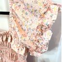 The Impeccable Pig Pink Floral Smocked Mini Dress | NWT Photo 2