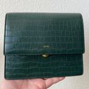 JW Pei Mini Flap Crossbody - Dark Green Croc Photo 0