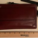 Tommy Hilfiger Never Used Maroon Leather Small Functional Purse Photo 1