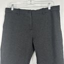 Mario Serrani  Ponte Knit Dress Pants Cropped Tapered Charcoal Gray Size L Photo 1