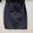 House Of CB  'Selena' Black Satin Puff Shoulder Dress off shoulder /Size XS NWOT Photo 9