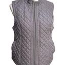 Karen Scott Laura Scott Lightweight Quilted Vest Gray Size Large Photo 0