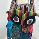 Vintage Y2K Boho Wearable Art Cross Body Bag Owl Colorful Design Photo 1