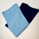 Skinny Girl  Alissa 2 pack of Basic Stretch T-shirts Black & Blue Size XS. New! Photo 4