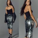 Dress the Population NWT ANTHROPOLOGIE  Robin Sliver & Black dress sz XXL Photo 1