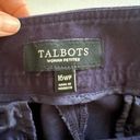 Talbots  Staight Curvy Pants Womens 16WP Petite Navy Blue Plus Stretch Ankle Photo 4