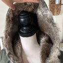 Aritzia NWOT  Talula jacket fur lined olive green hooded long sleeve coat large Photo 3