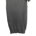 Vince  Fitted Women Medium Sweater Dress Pullover Bodycon Stretch Knit Gray Photo 2