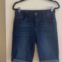 1822  Indigo Wash Denim Bermuda Shorts Size 10 Photo 2