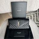 Saint Laurent  Envelope Large Flap Wallet In Grain De Poudre Embossed Leather Photo 2