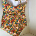 Modcloth  The Pippa Yellow Floral One Piece Full Coverage One Piece Swim Suit Photo 3