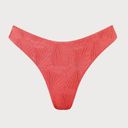 Berlook Red Jacquard Bikini Bottom Photo 4