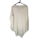 Krass&co NY &  White Asymmetrical Hem Long Sleeve Boat Neck Knit Sweater Women Sz M Photo 1