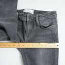 Free People  Womens Mid Rise Raw Hem Crop Jeans Size 26 Grey Stretch Denim Photo 7