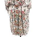 Anthropologie  Laia Botanical Dress White Floral Dolman Sleeve Size 12 Photo 5