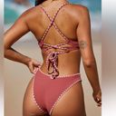 Berlook Tie Back Scoop Bikini Set Red Size M Photo 1