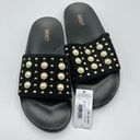 Mixit  Womens Embellished Pearl Style Pool Slide Shoes Sz 7 Photo 6