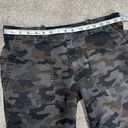 Edge Nili Lotan Jenna Cropped Raw  Hem Military Charcoal Camo Pants Mid Rise 6 Photo 11