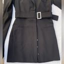 ZARA  Belted Blazer Black Dress Photo 9