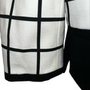 White House | Black Market  Black and White Graph Check Zip Front Jacket NWOT Sz. 4 Photo 3