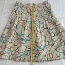 Lilly Pulitzer Bird Print Skirt Drop Waist Pleats Khaki and Blue Size 8 Photo 8