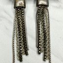 Chico's  Sum Dangle Silver and Gold Tone Earrings Pierced Pair Photo 3