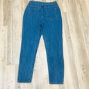 Nasty Gal NWT  Pinstripe high waist mom jeans sz 6. Photo 4