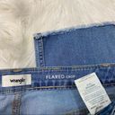 Wrangler  Flared Crop Two Tone Raw Hem Frayed Jeans size 10 Photo 10