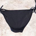 Topshop Black High Rise Classic Side Tie  Bikini Bottoms Photo 8