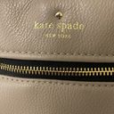 Kate Spade  Shoulder Bag with Handles Leather Taupe w Black Strap Gold Hardware Photo 5