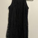 Xhilaration Black Lace Sleeveless Dress Lined Polyester EUC Women's XS Photo 0