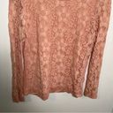 Adrianna Papell  Lace Front Sweatshirt Warm Blush Photo 4