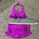 Kenneth Cole  New York Fuschia Purple Ruffle Bikini Set Photo 10