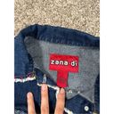 vintage 90s y2k zana di ombre jean denim jacket embellished rhinestone studs L Size L Photo 3