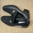 Krass&co WESLEY &  Navy Blue Heeled Leather Loafers with Buckle-8 Photo 2