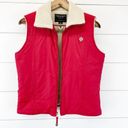 American Eagle  Womens M Shelter Series Vest Sherpa Lined Red Outdoor Photo 4