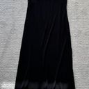 Pretty Little Thing  Black Strappy Back Detail Chiffon Maxi Dress Photo 7