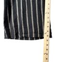 J.Jill  Pants Womens L Black Tan Stripe Linen Stretch Crop Wide Leg Paper Bag Tie Photo 8