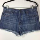 The Kooples  High Waist Denim Shorts Skull Hardware Photo 0